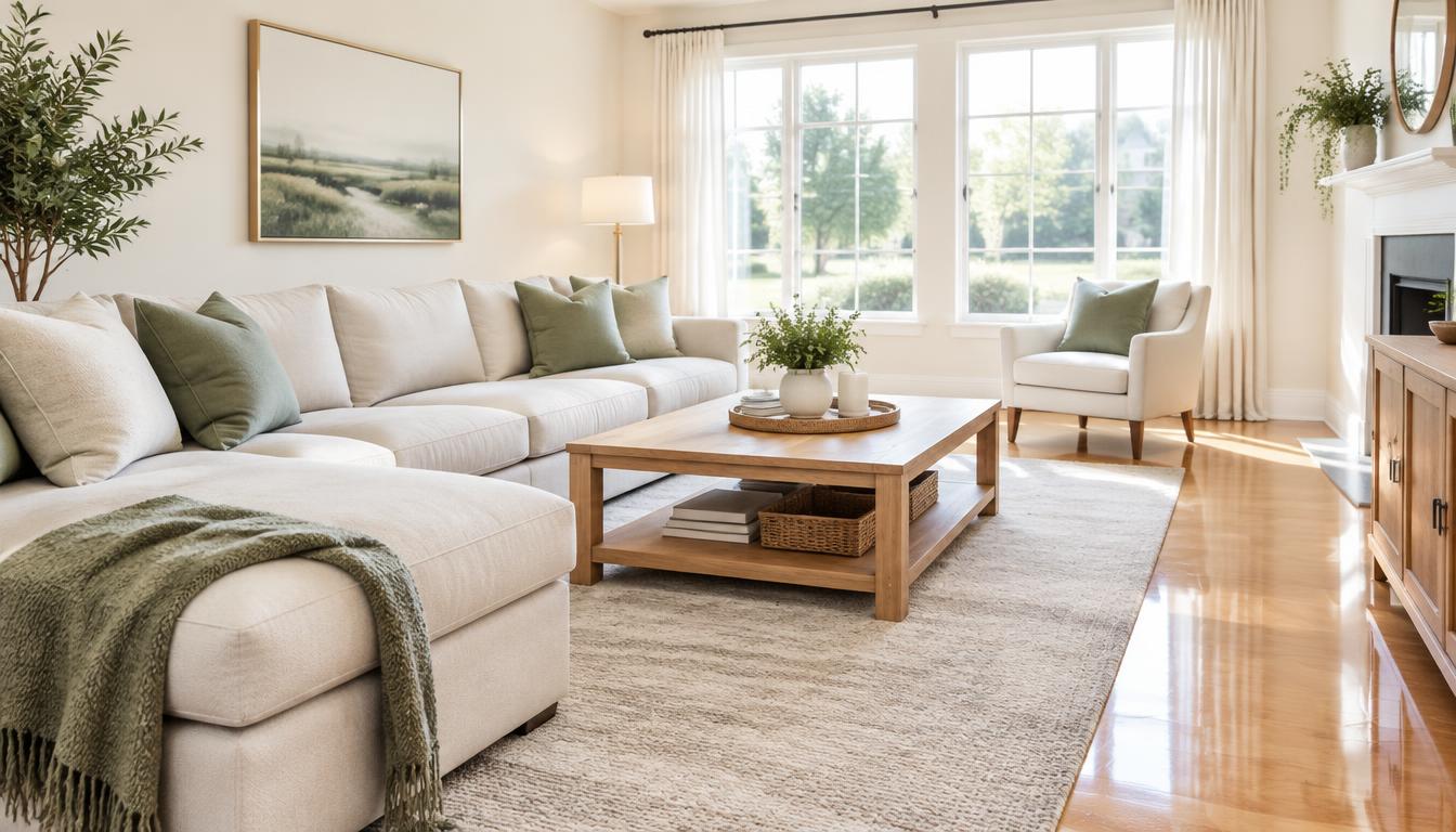 A fresh, reset living room